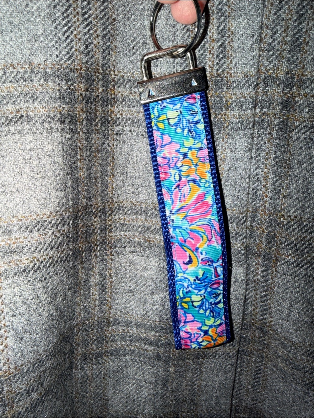 Bright Colorful Beach Key Fob Wristlet Strap